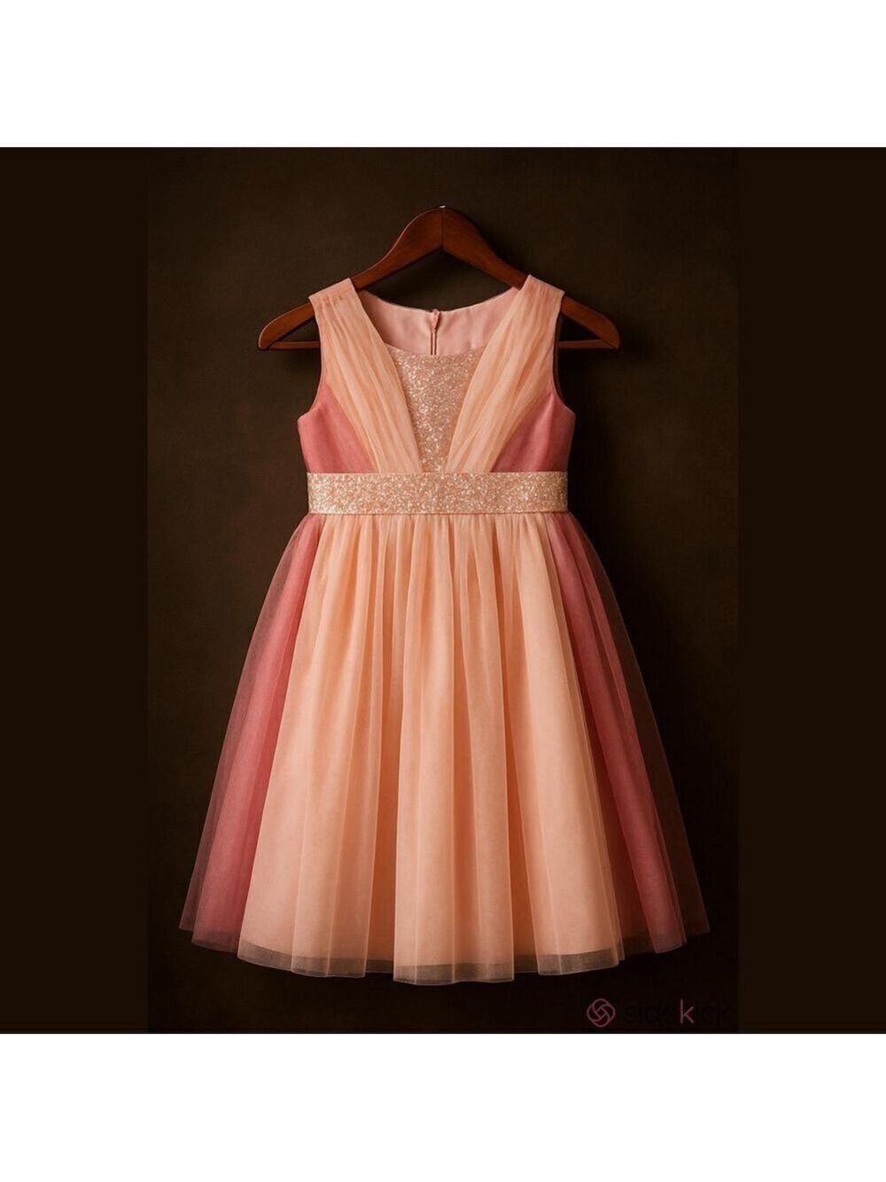 Bonnie Jean Girls Dress Blush Ivory Sequin Size 2T
